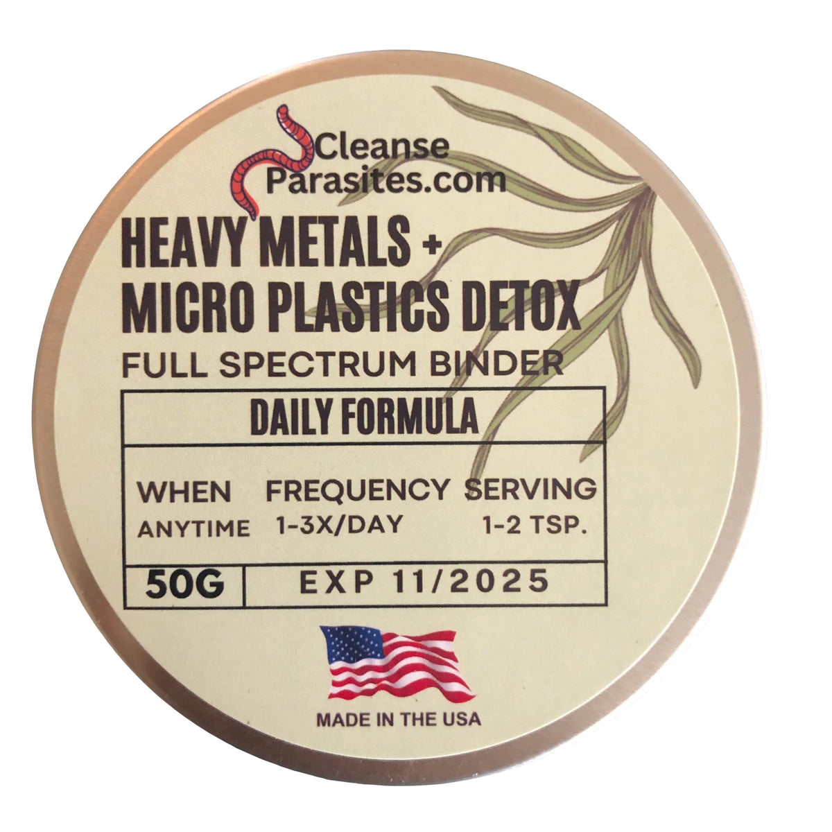 **PRE-ORDER** Heavy Metal Detox Cleanse + Micro-Plastics Binder – Chelation