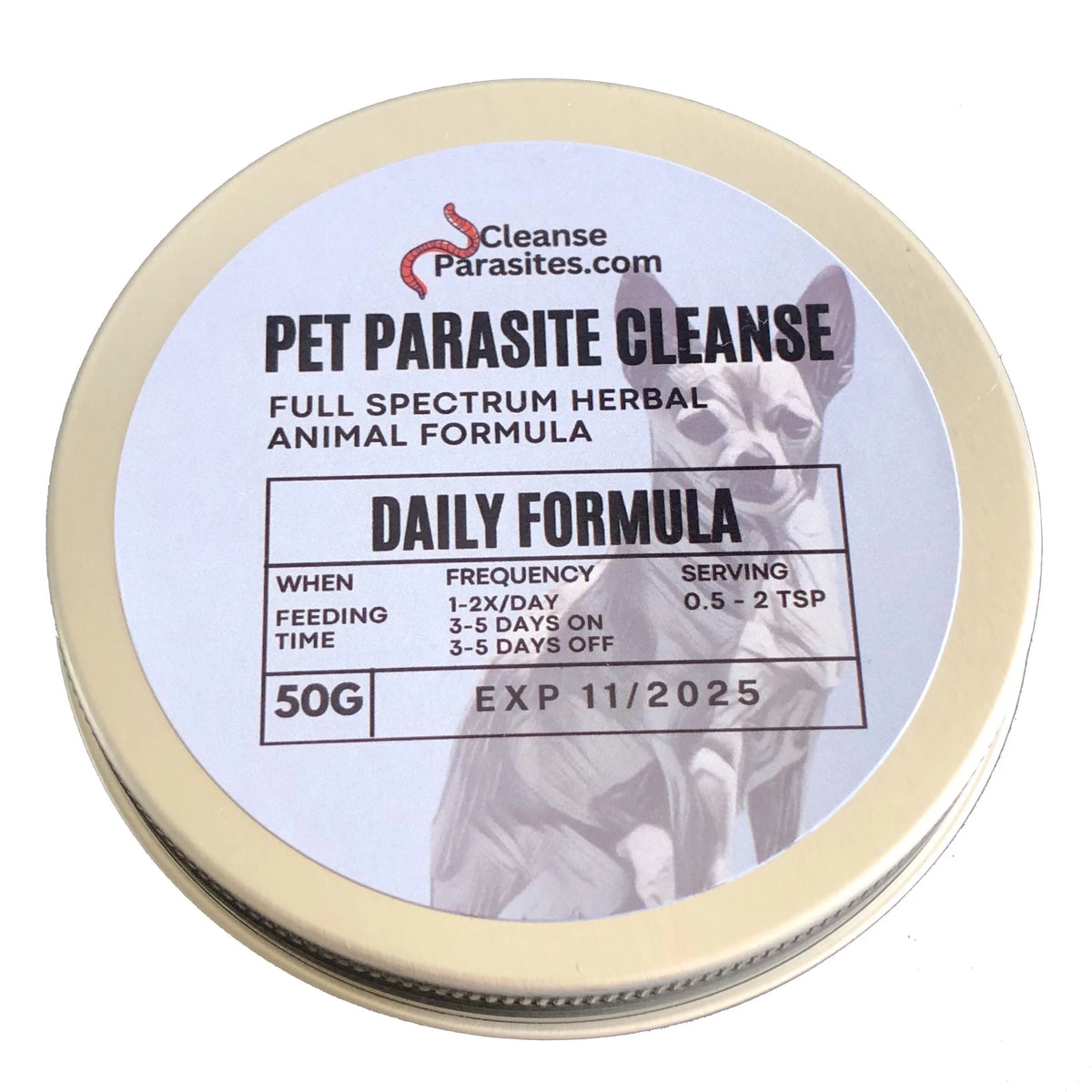**PRE- ORDER** Pet Parasite Cleanse – Herbal Dewormer Powder