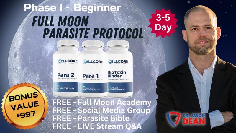 Dr. Dean's Full Moon Parasite Protocol Phase 1- Beginner Para 1, Para 2, and biotoxin binder