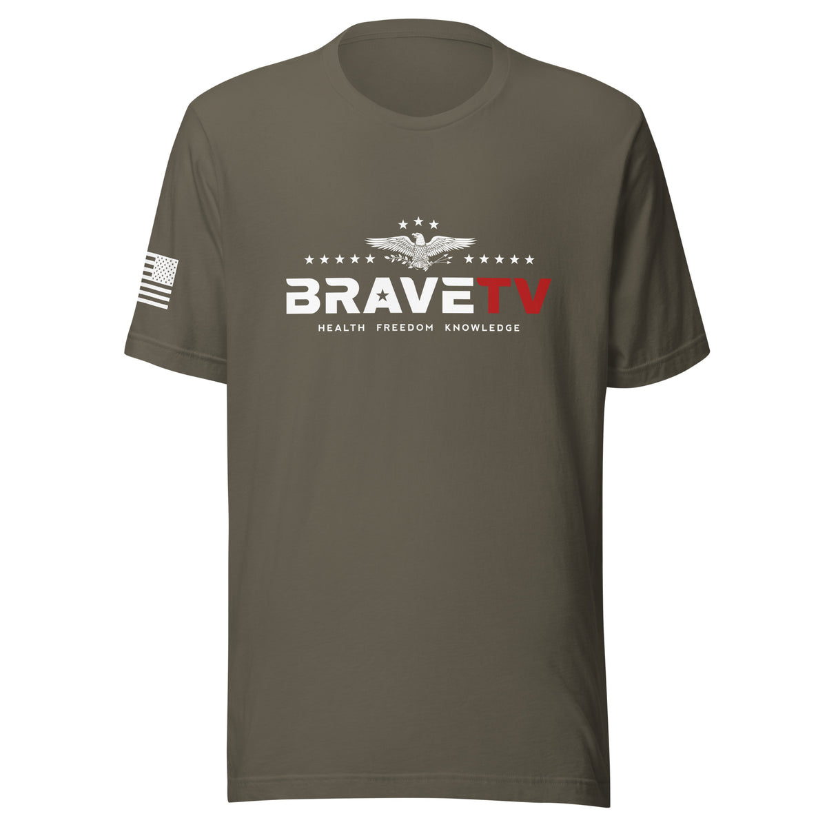 Unisex BraveTV White logo t-shirt